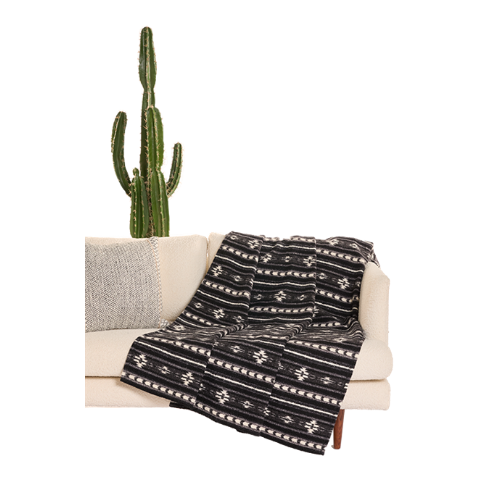 Rock & Roll Berber Blanket - Charcoal