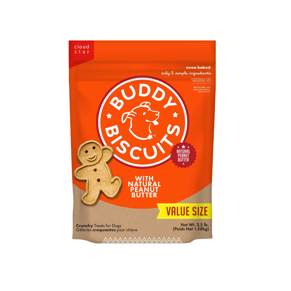 Buddy Biscuits Crunchy Peanut Butter - 3.5LB