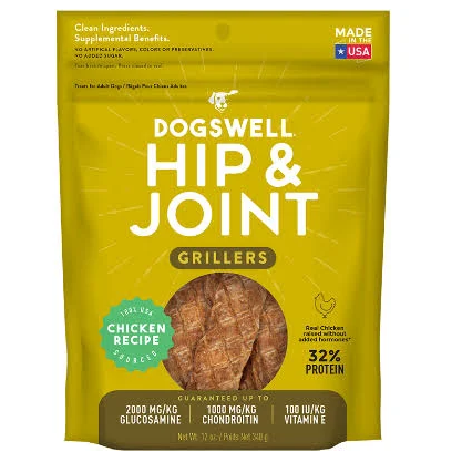 Dogswell Hip & Joint Grillers Treats -Chicken 12oz