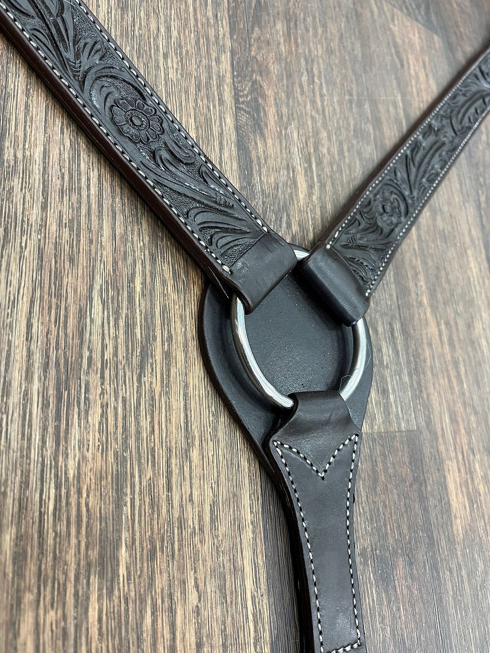 Thumbnail: Scalloped Breastcollar - Dark Oil