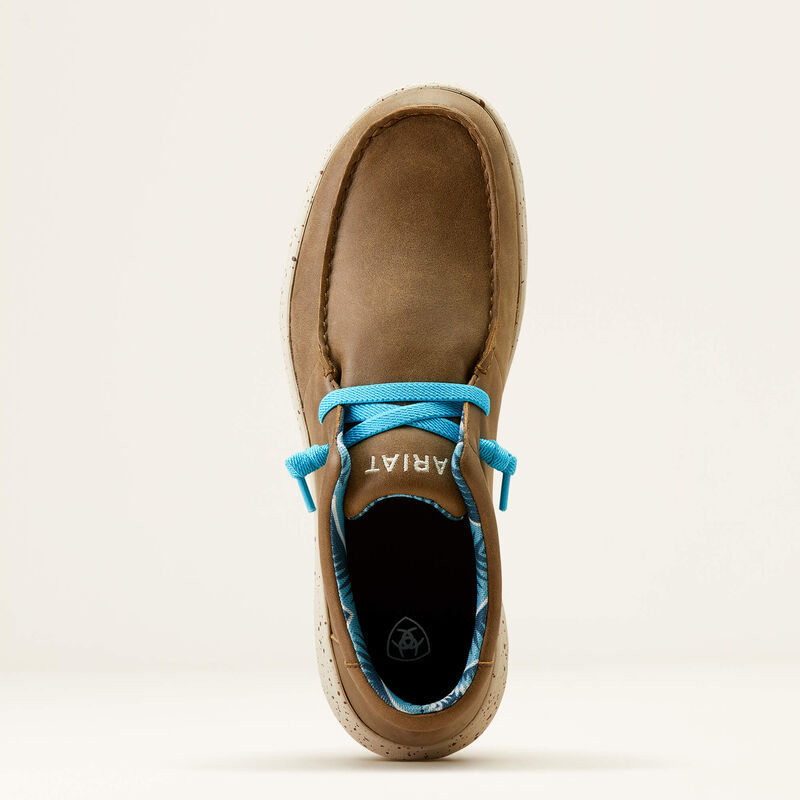 Thumbnail: Mens Ariat Hilo Shoes - Brown Bomber/Blue
