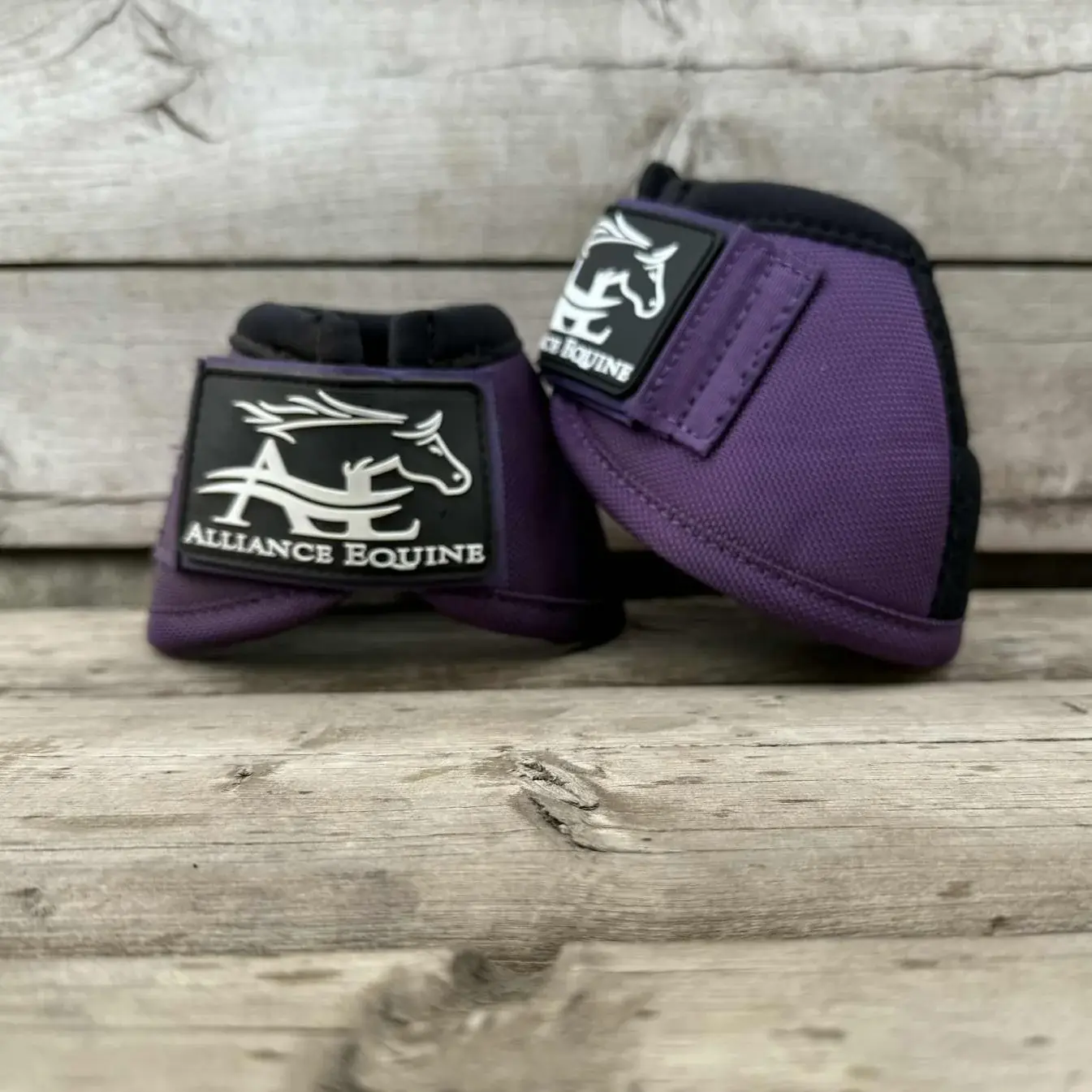 Alliance Equine NO-TURN Bell Boots - Plum