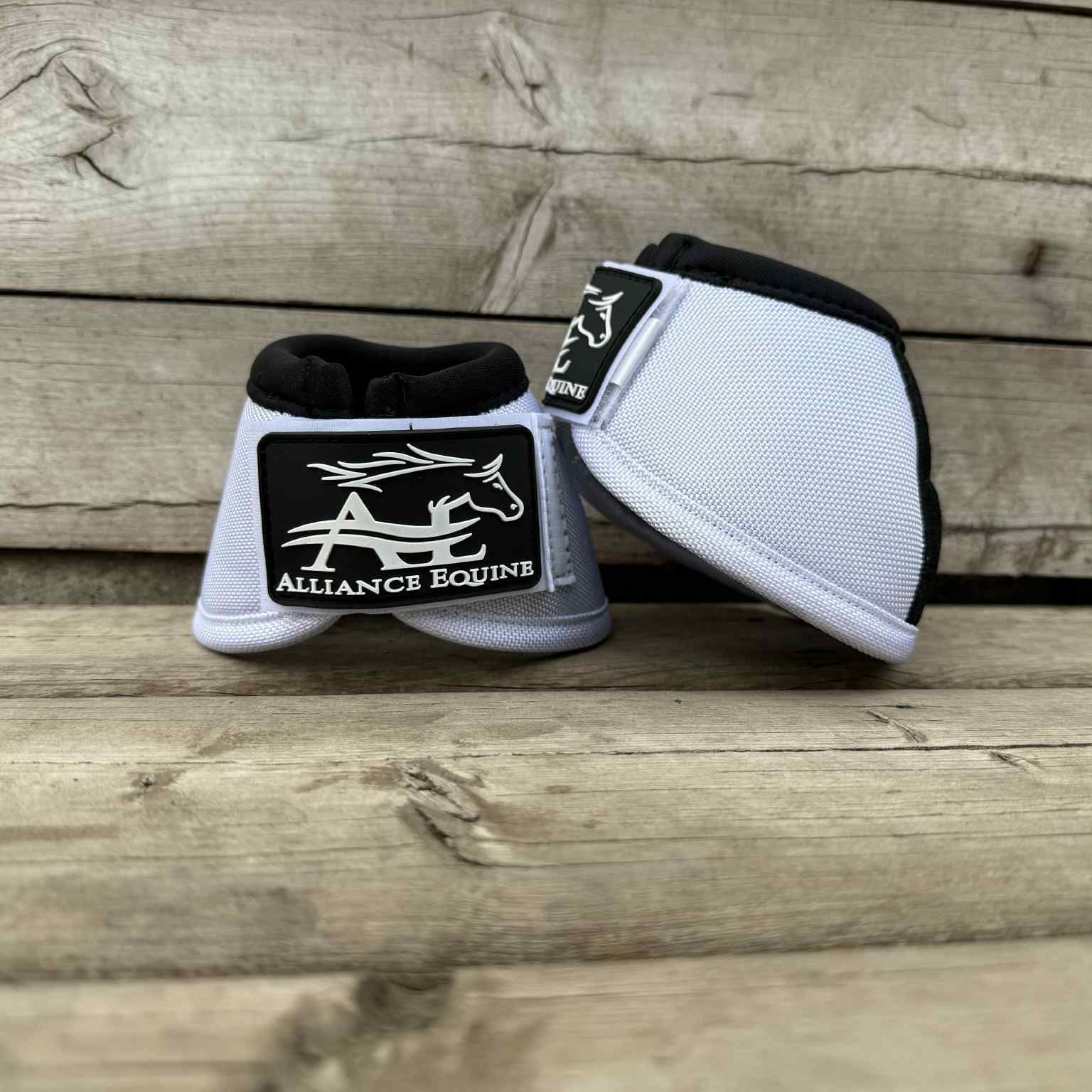 Alliance Equine NO-TURN Kevlar Bell Boots - White