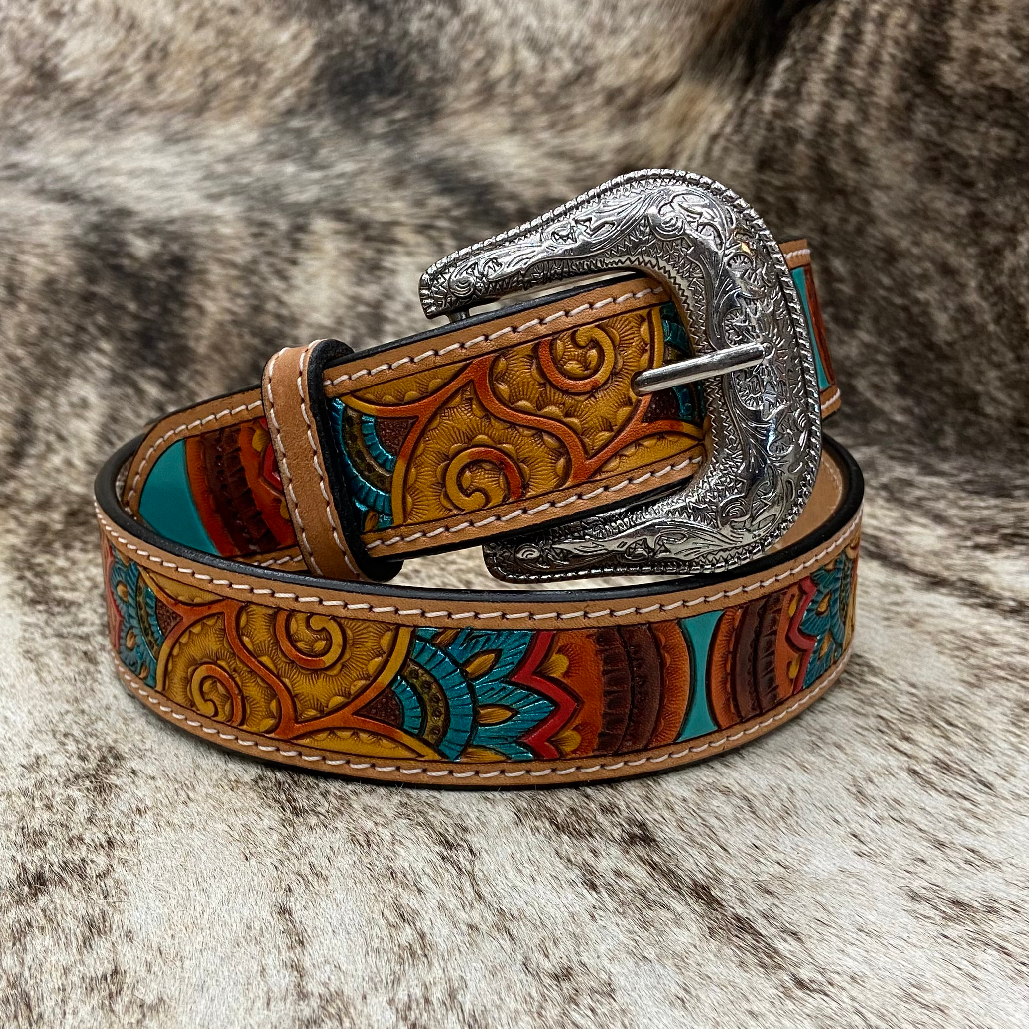 Ariat Belt - Metallic Paisley