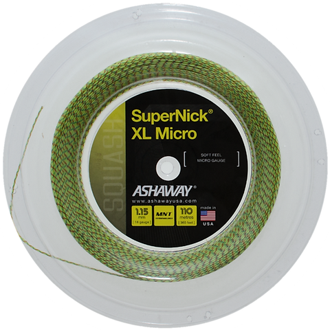 SuperNick XL Micro (Yellow) Squash REEL (1.15 mm) (360 ft