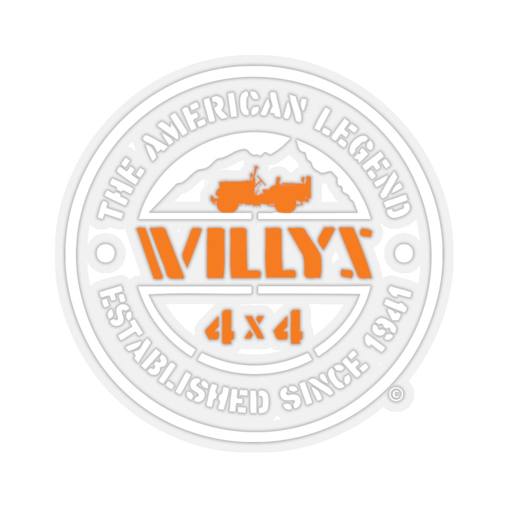 WILLYS Round Fender Jeep - Sticker