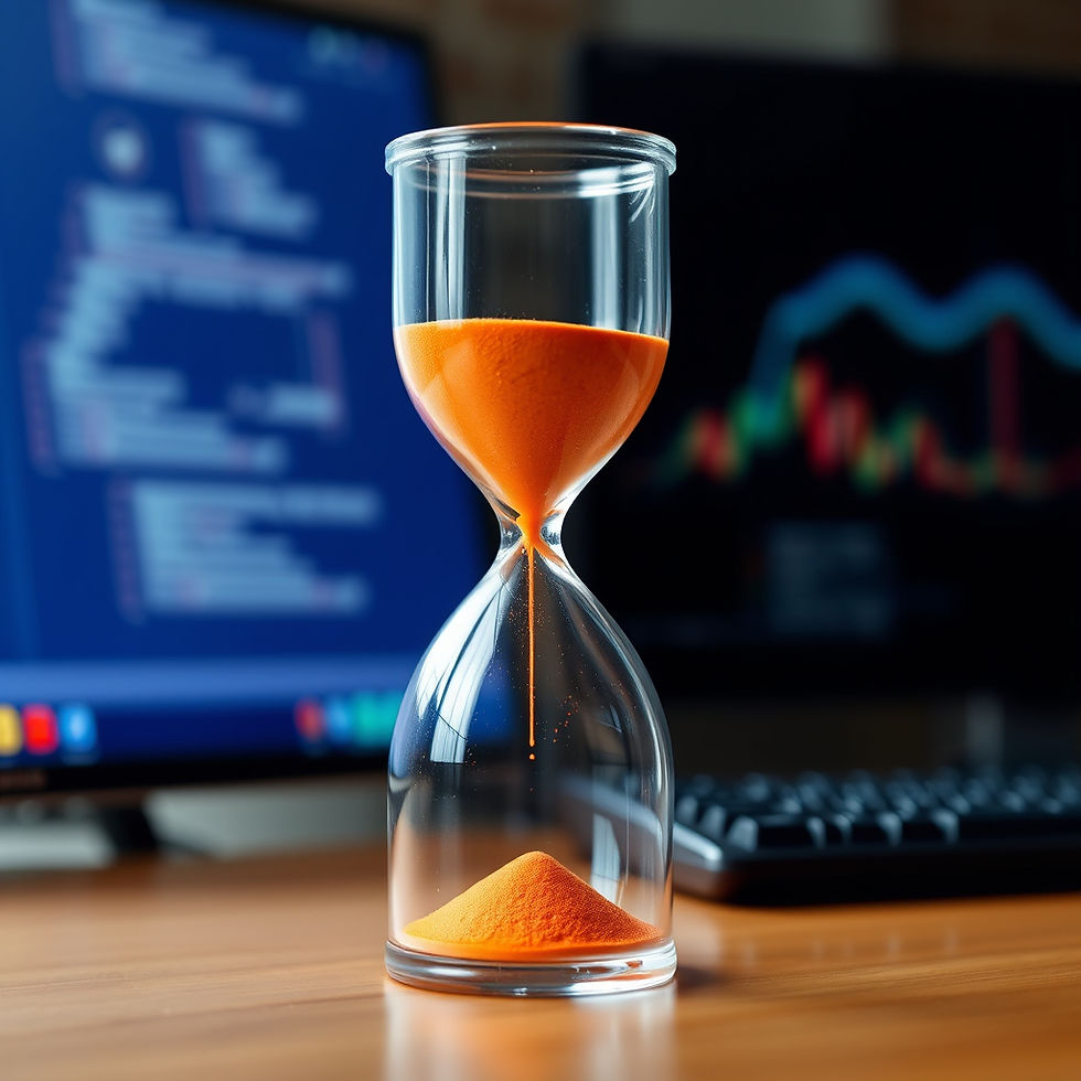 Australian business team reviewing process charts and performance metrics on a screen, illustrating workflow optimisation and efficiency improvements.