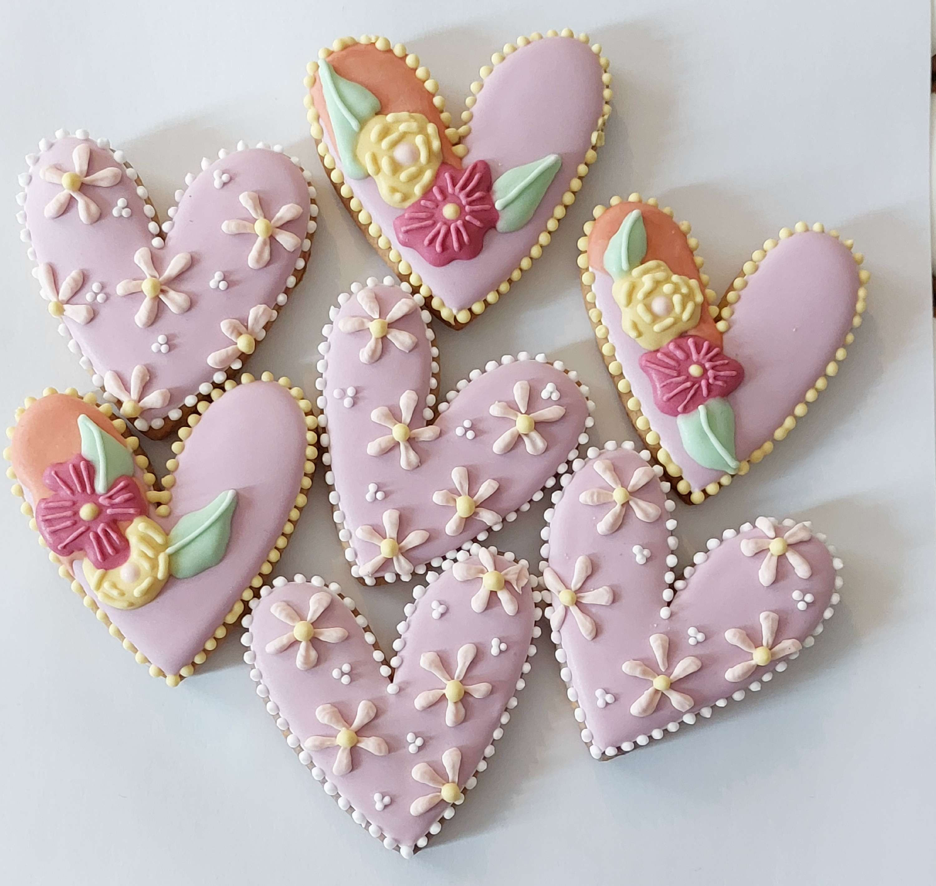 Lot de 7 cœurs Frida