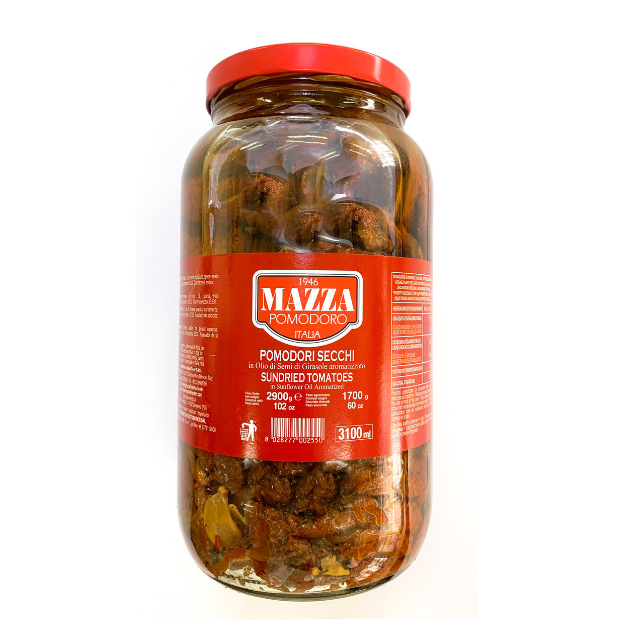 MAZZA 油浸乾蕃茄 (2.9kg)