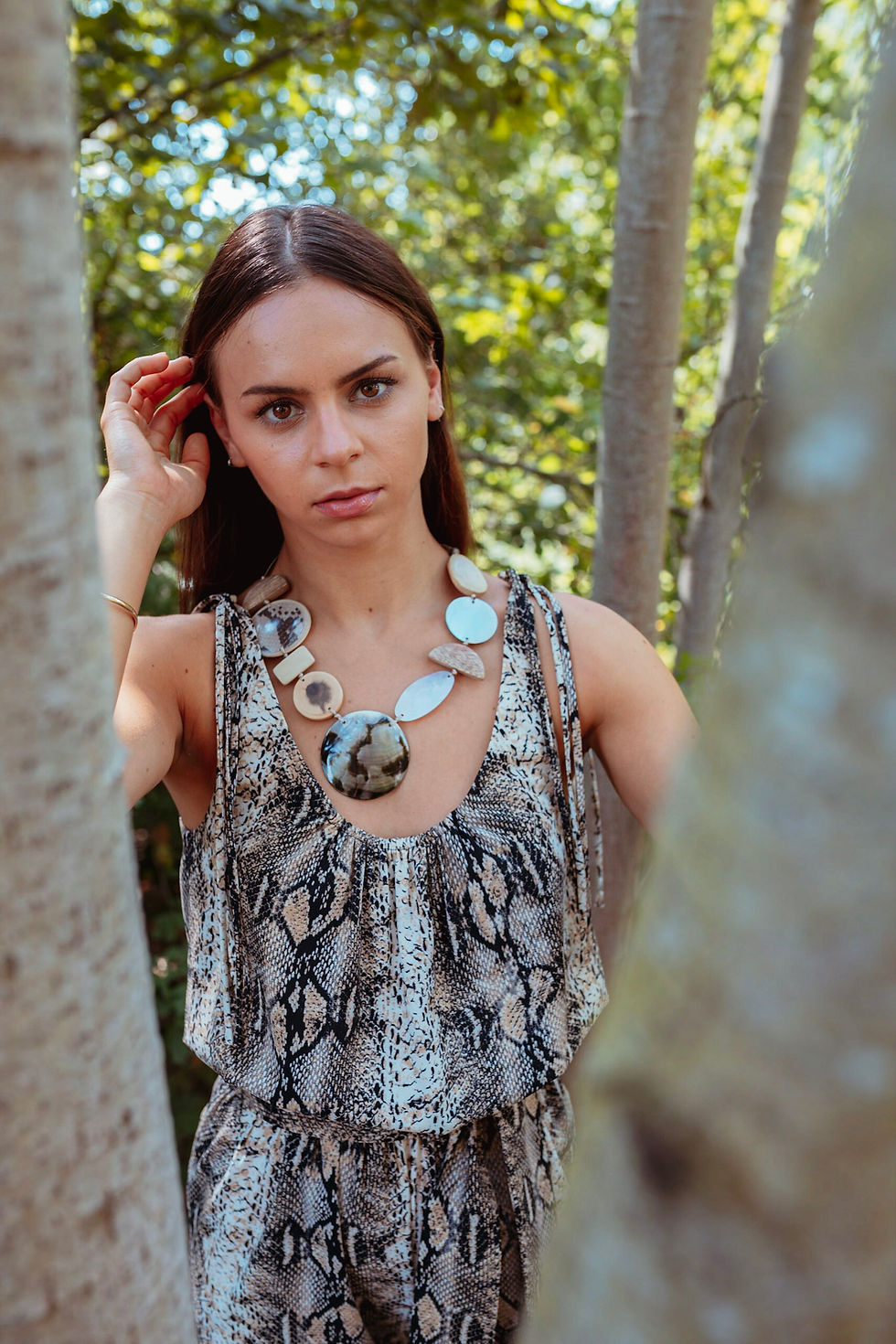 Thumbnail: Snake Print Jumpsuit