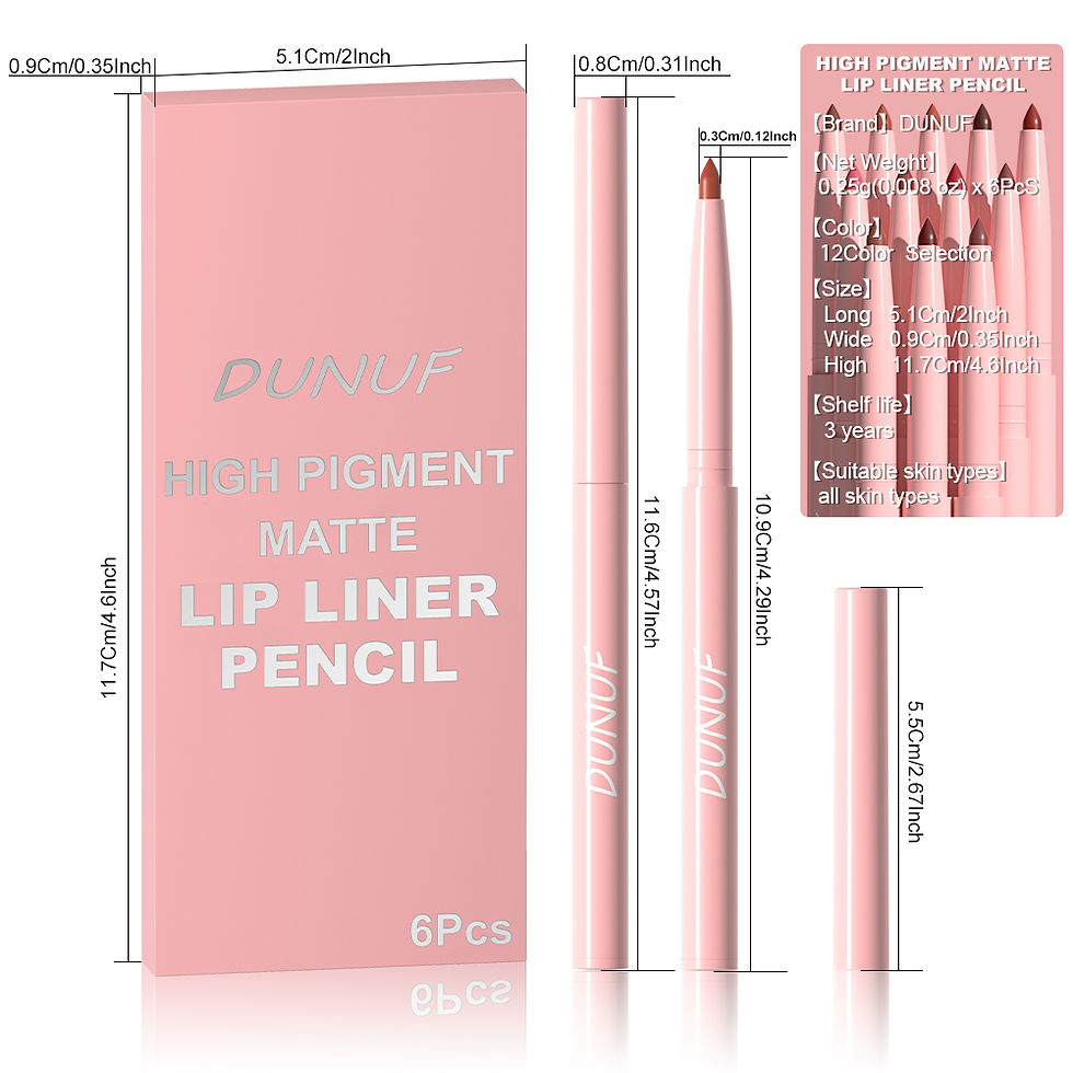 Thumbnail: 6pcs Lip Liner Pen Set Long-Lasting, Waterproof Sweatproof, Easy Coloring Non-fa