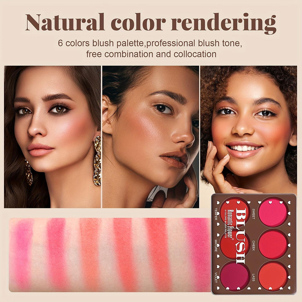 Thumbnail: Blush Palette 6 Colours Waterproof Matte