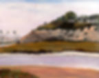 Back Bay Bluff 8x10 Oil