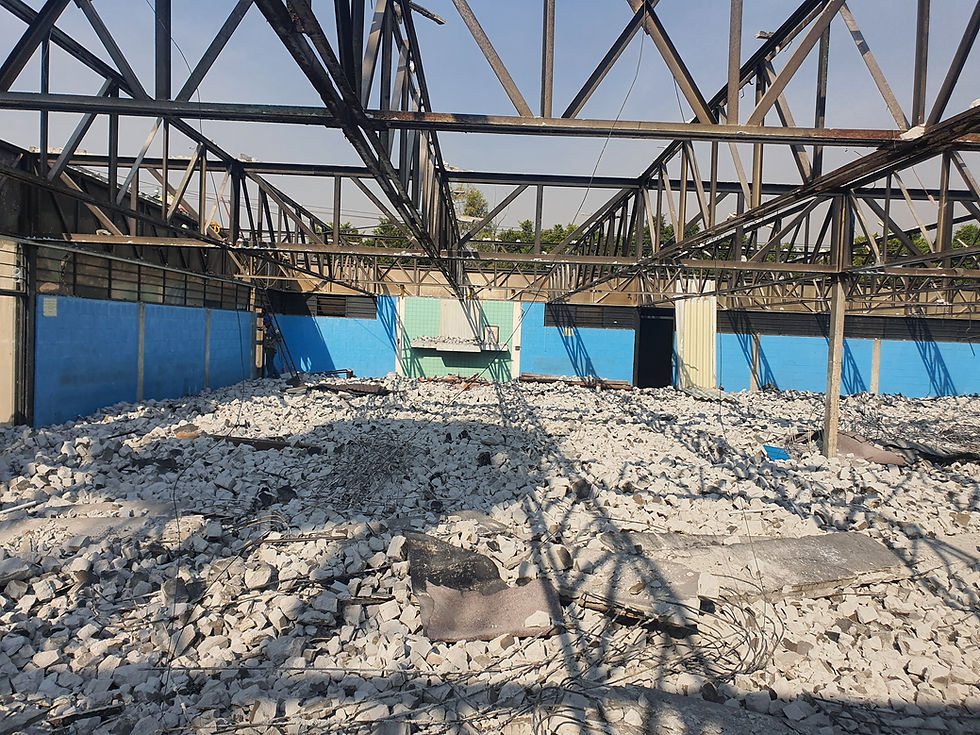 Trabajo de demolición