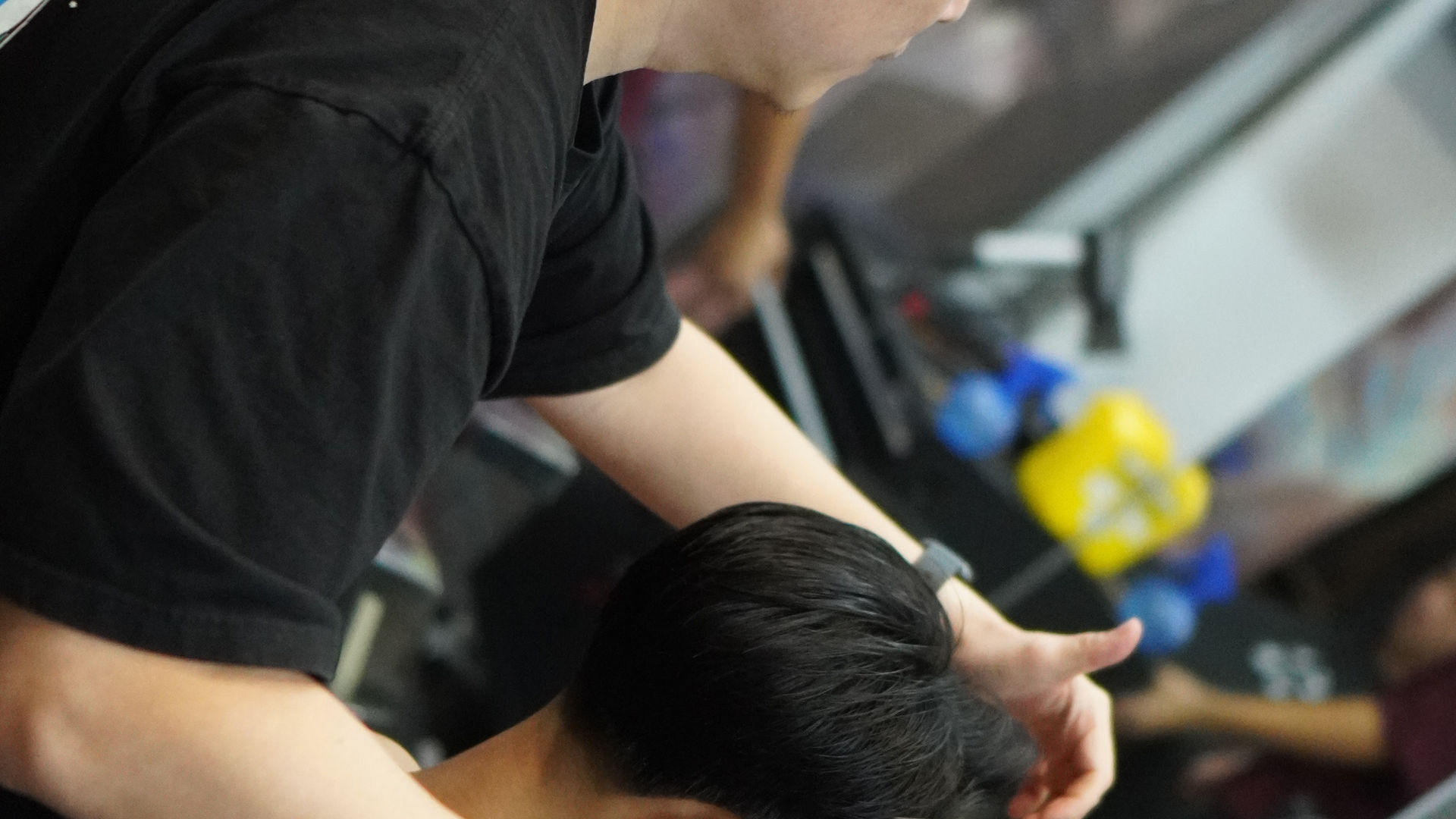 Barber training at All Good Hair Academy