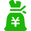麻袋型のドル袋の無料アイコン(円).png