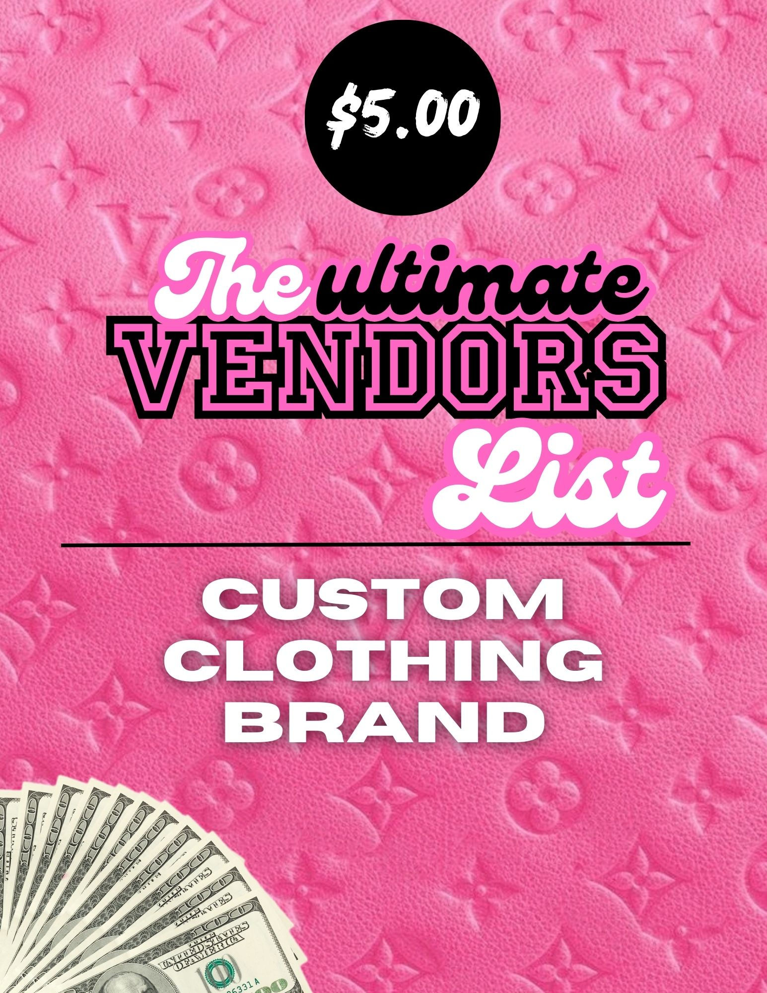 Custom Clothing Brand Vendors