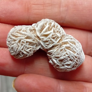 a desert rose of gypsum crystals