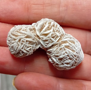 a desert rose of gypsum crystals