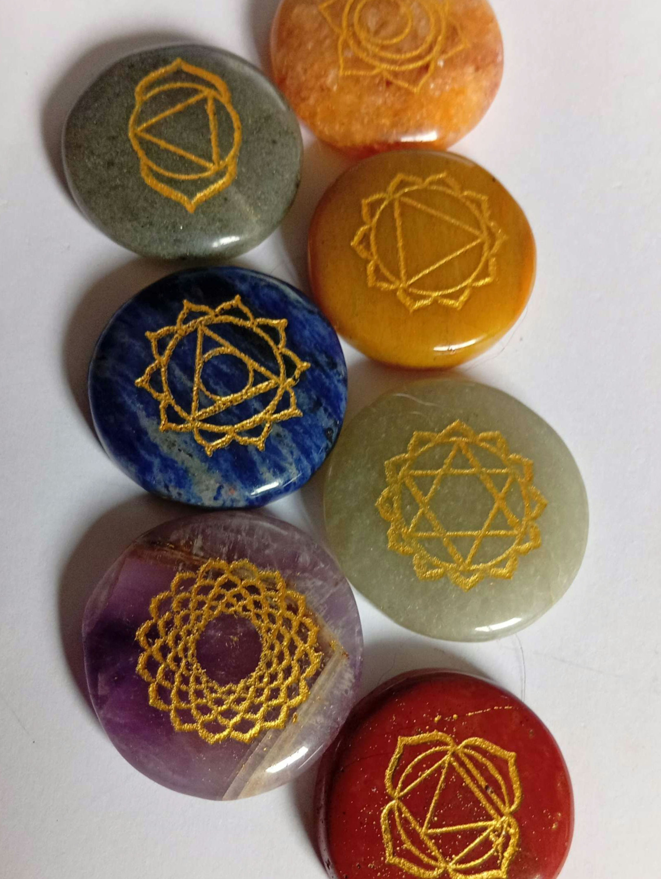 the 7 chakra point crystals