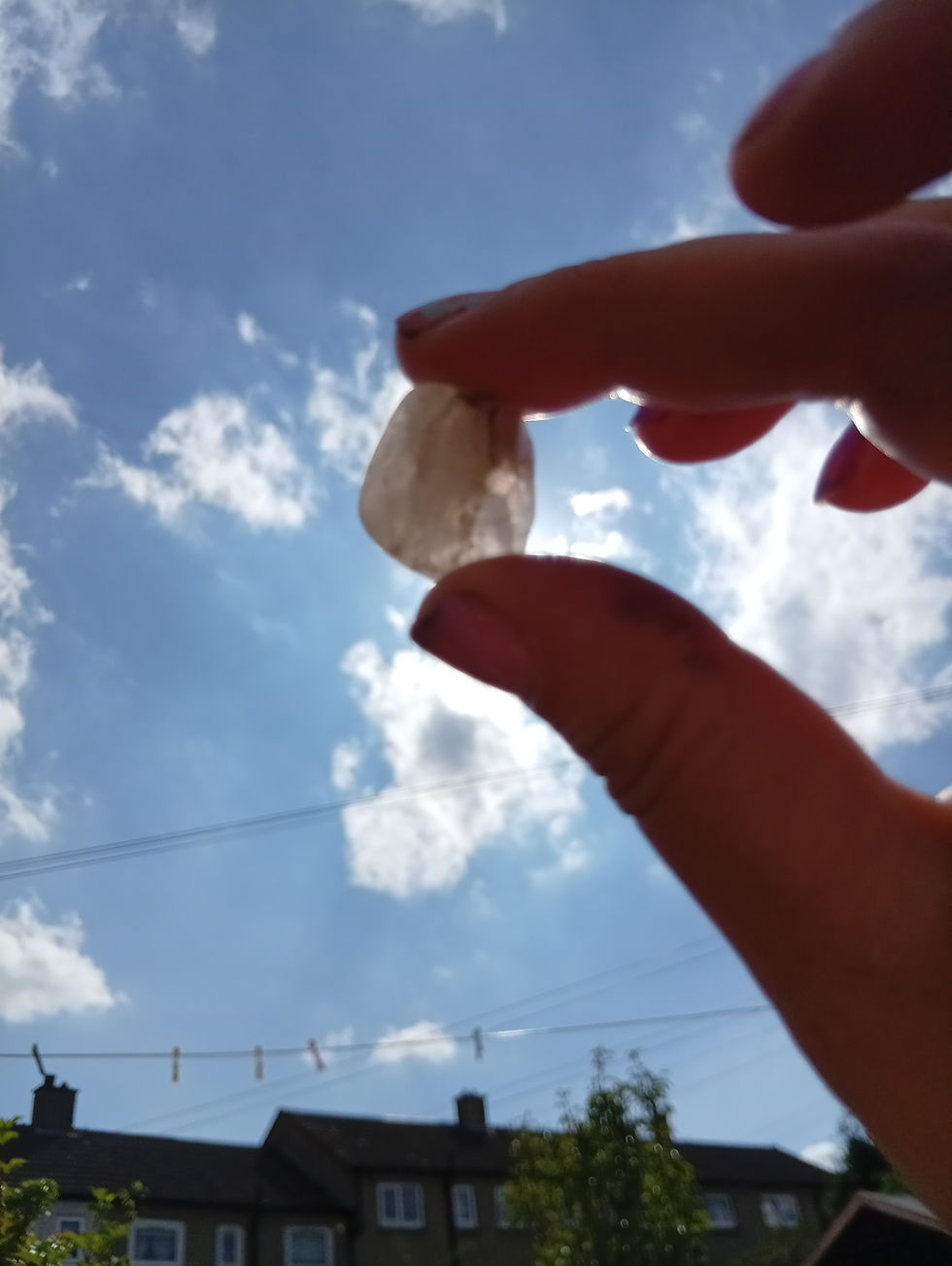 Miniatura: polished scottish quartz pieces with a little smokiness.