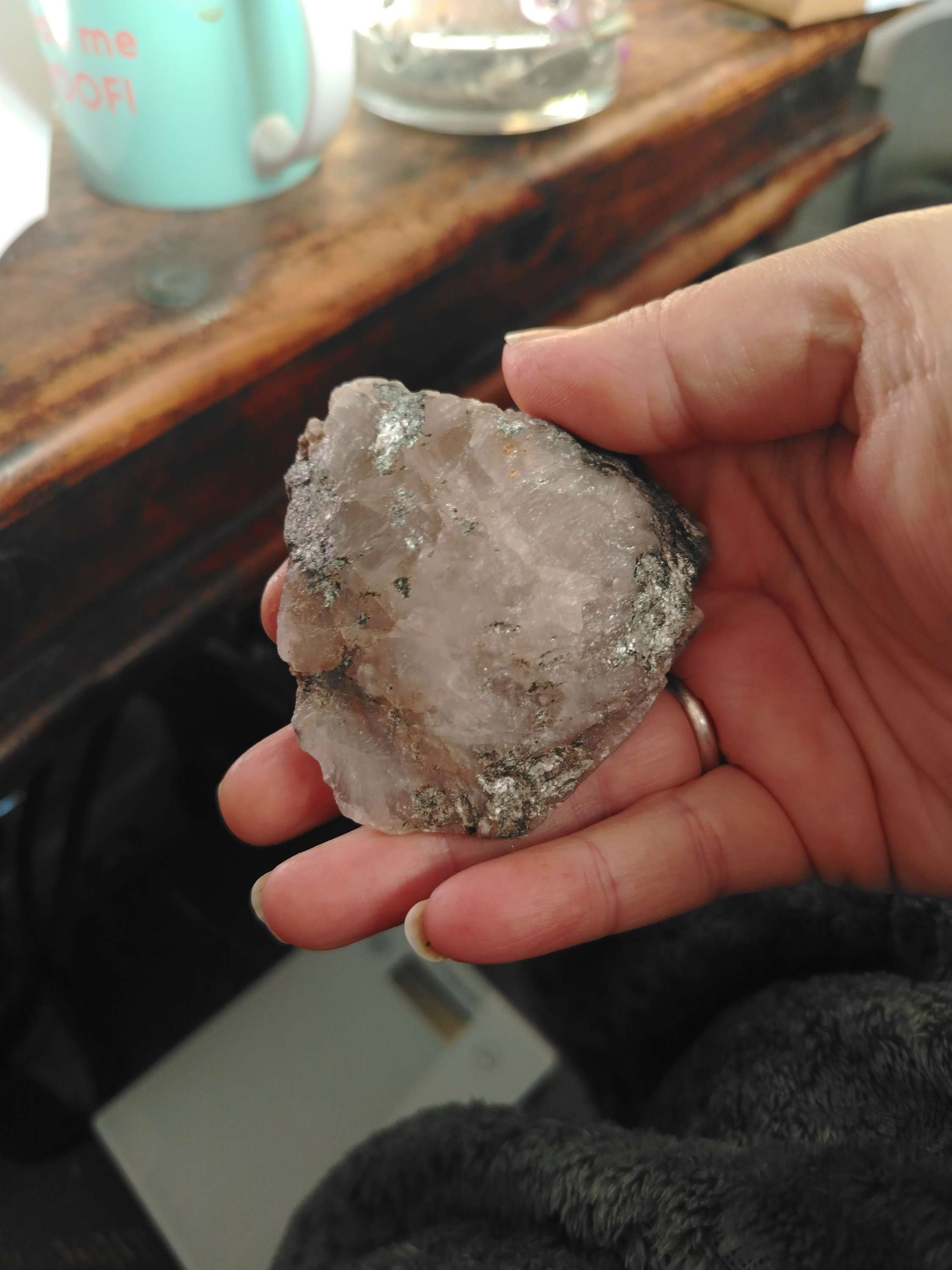 Scottish Smoky Quartz Crystal Chunk With Mica Schist (129g)