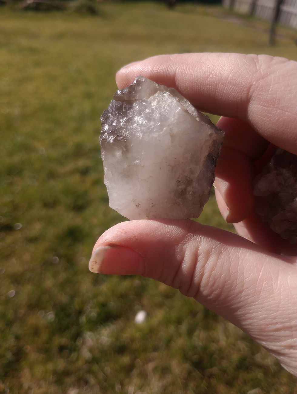 Miniature : Example pieces of Scottish smoky quarts from the Scottish Highlands.