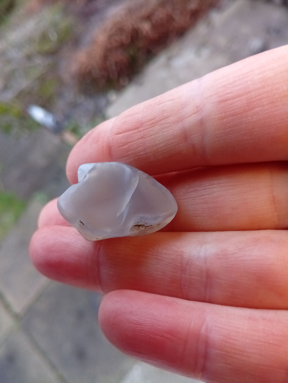 a piece of chalcedony