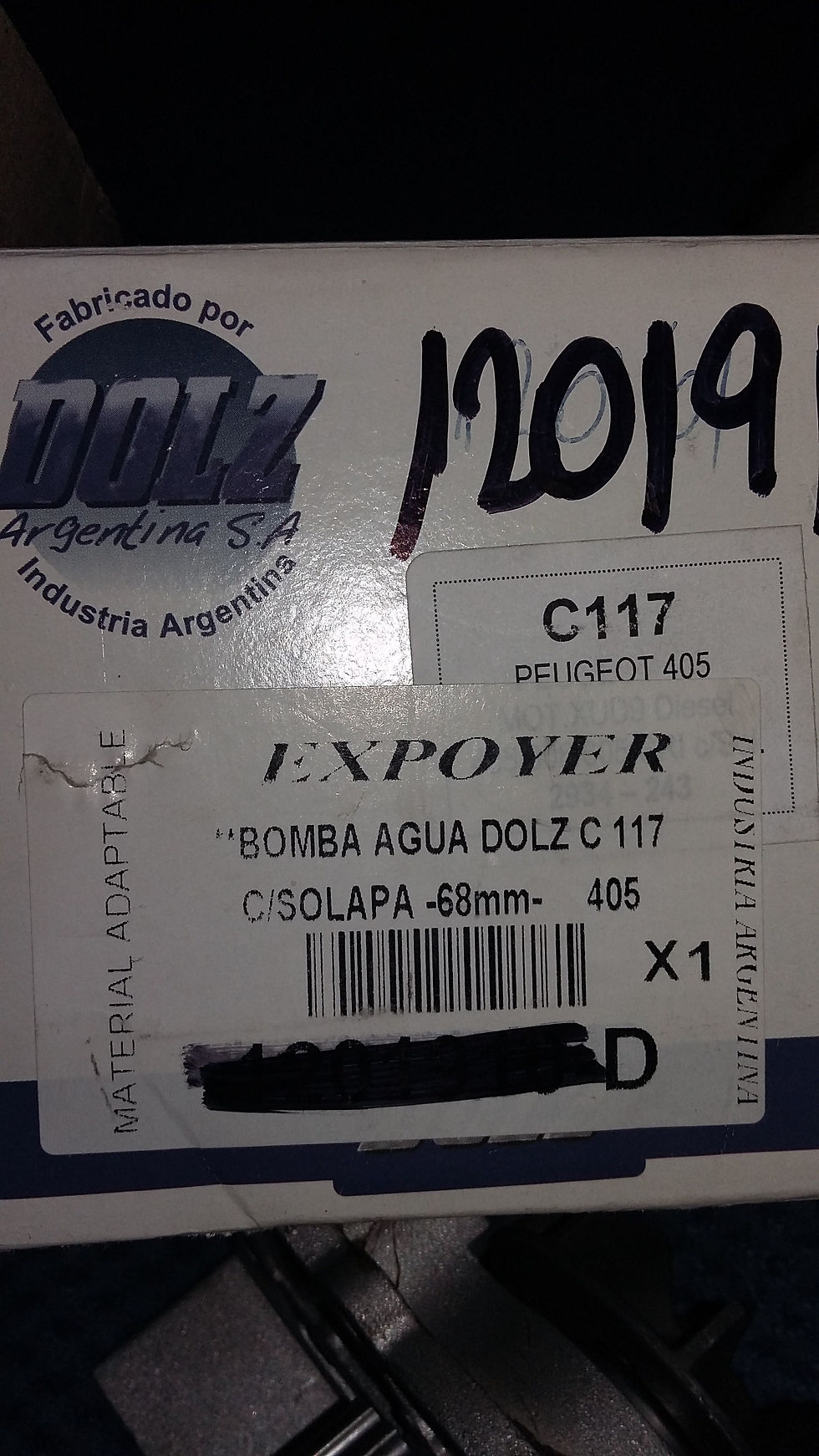 Miniatura: Bomba de agua para Peugeot 405