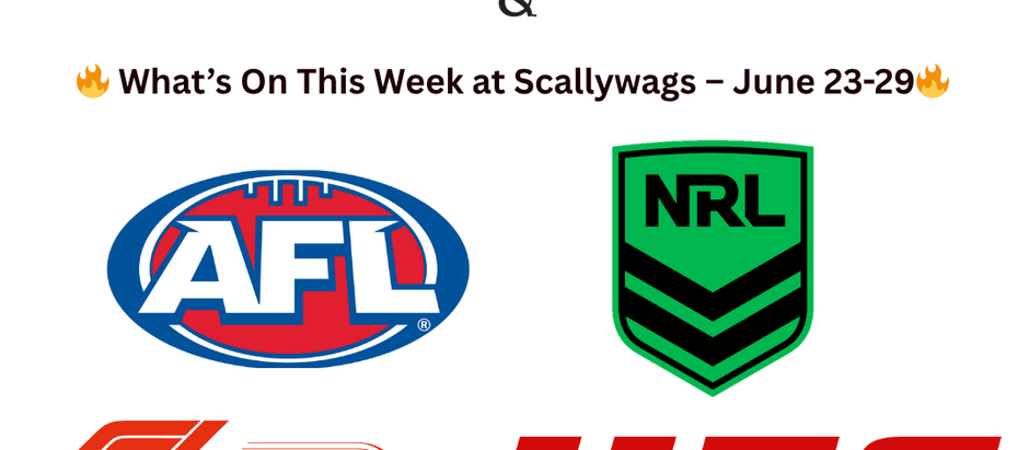 🏉⚽🔥 MASSIVE WEEK OF LIVE SPORT at SCALLYWAGS! 🔥⚽🏉📅 June 24 – 29📍