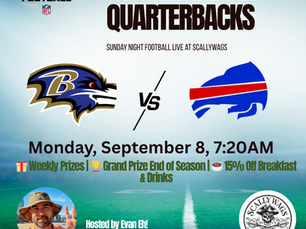 🏈 𝐍𝐞𝐰 𝐚𝐭 𝐒𝐜𝐚𝐥𝐥𝐲𝐰𝐚𝐠𝐬 – 𝐌𝐨𝐧𝐝𝐚𝐲 𝐌𝐨𝐫𝐧𝐢𝐧𝐠 𝐐𝐮𝐚𝐫𝐭𝐞𝐫𝐛𝐚𝐜𝐤𝐬! 🏈