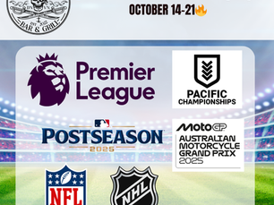 🎉 Live Sports at Scallywags | Oct 14–21 🎉