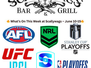 🏆 THIS WEEK AT SCALLYWAGS! 🍻 June 10–15