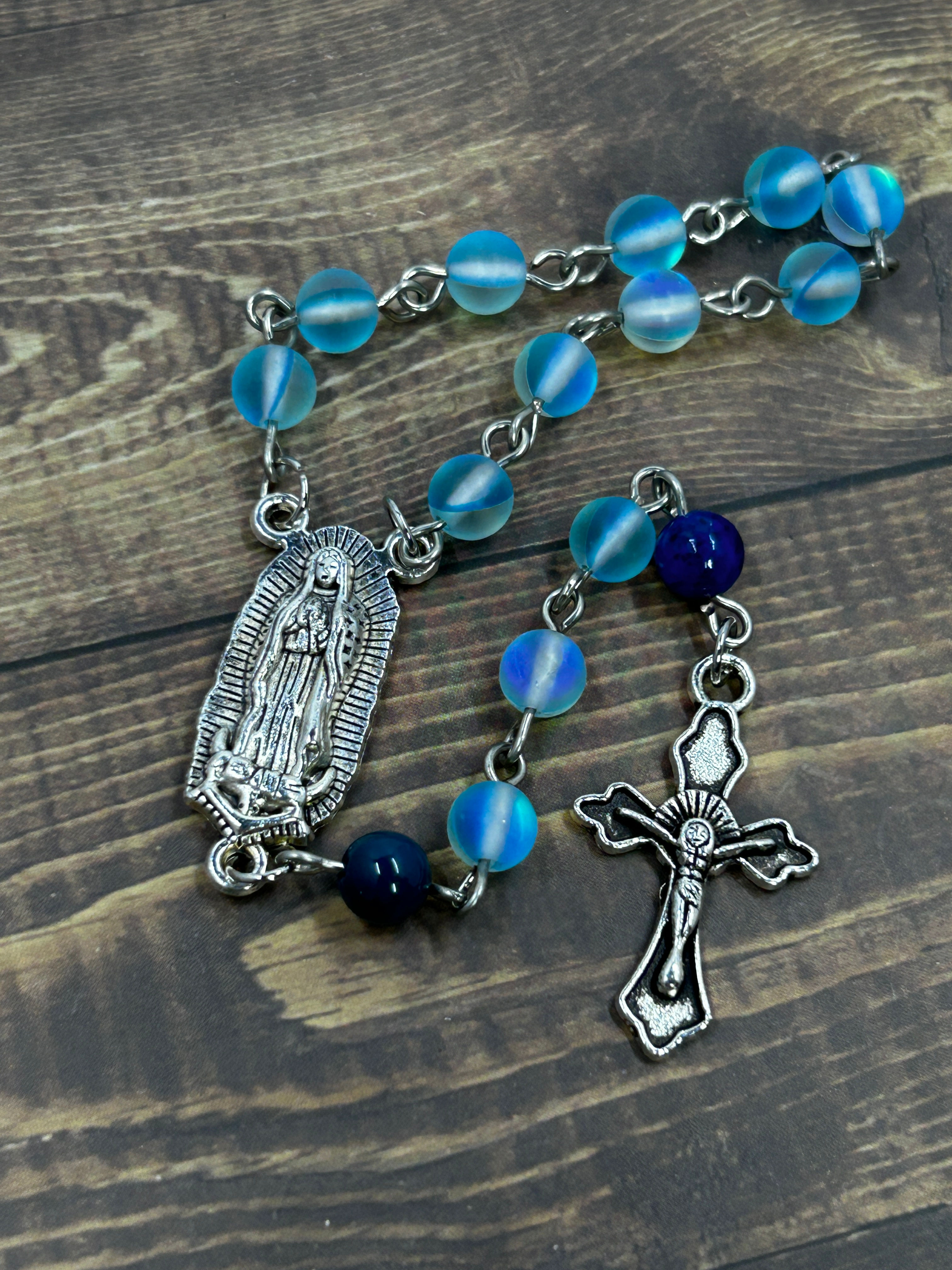 Bright Blue Handmade Chaplet