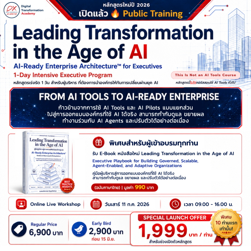 Leading Transformation in the Age of AI: คู่มือผู้บริหารสู่ AI-Ready Enterprise