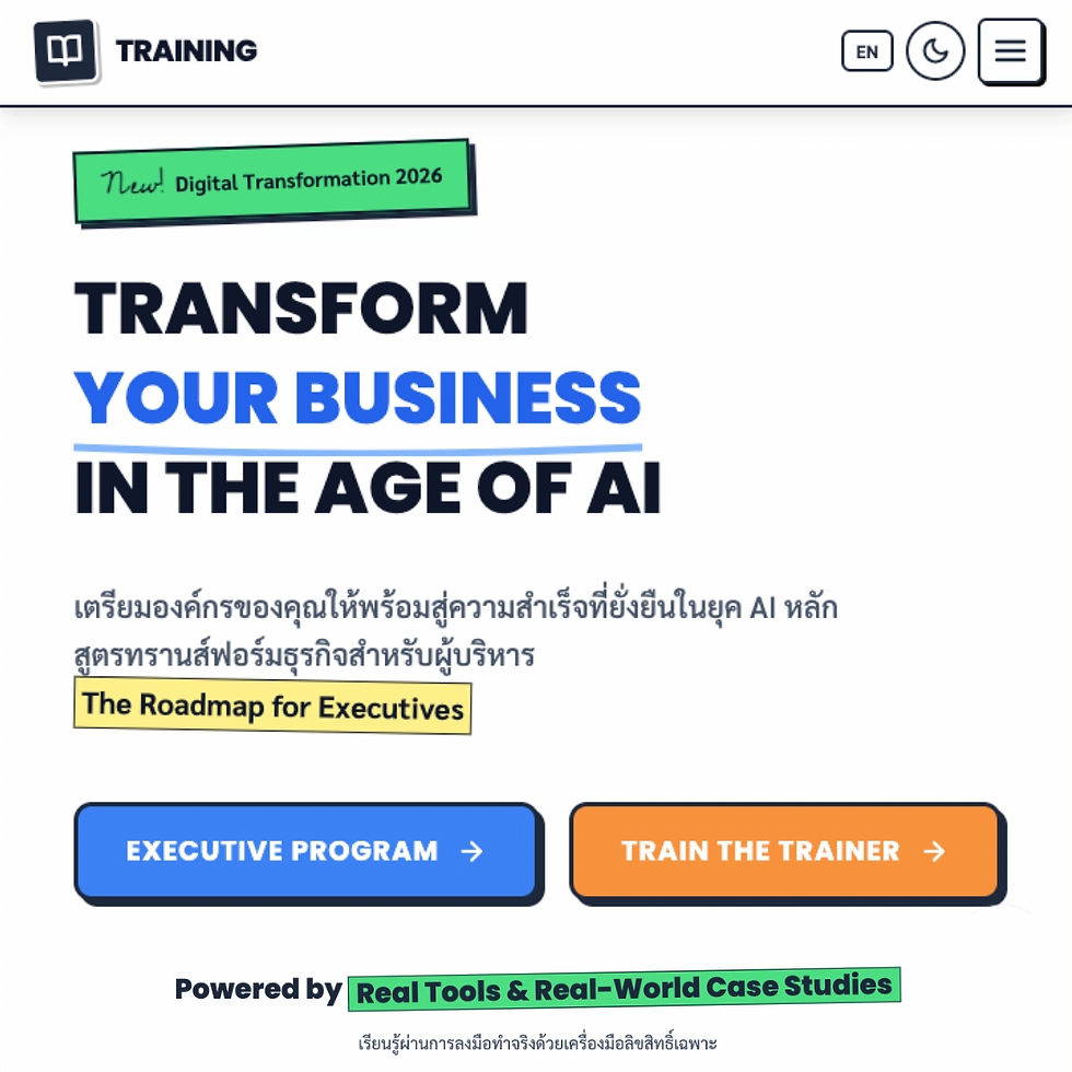 Executive & Train The Trainer Training Programs by DX Academy