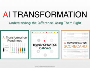 AI Transformation Readiness vs Canvas vs Scorecard: Understanding the Difference, Using Them Right