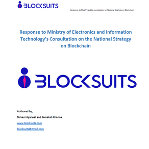Response to Government of India's Consultation on the National Strategy on Blockchain
