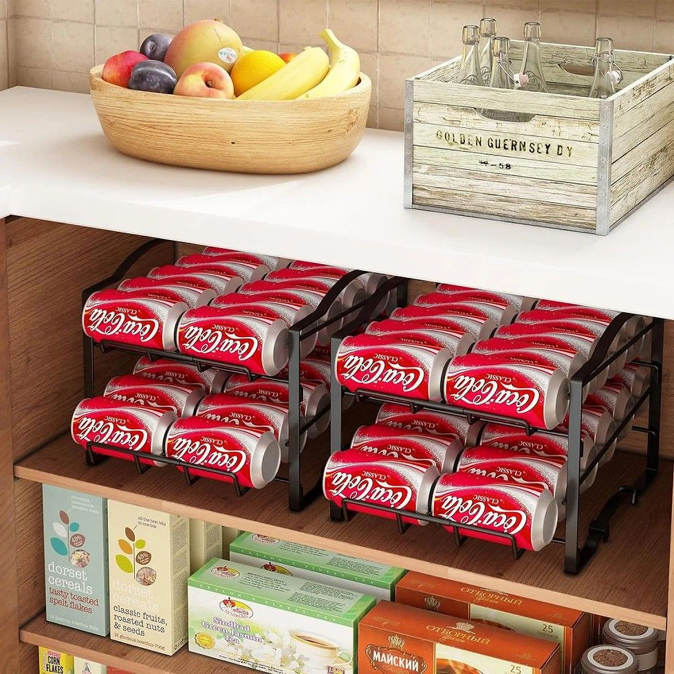 Thumbnail: 4 Tiers Can Organizer Rack, 48 Cans Soda Can Dispenser