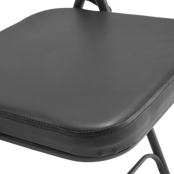 Thumbnail: 2 Pack Metal Folding Chairs with Padded Seat and Back, for Home and Office, Indo