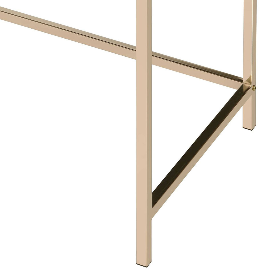 Thumbnail: Black High Gloss and Gold Drawer Writing Desk