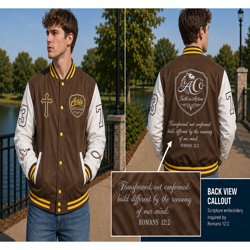 Thumbnail: ACTIFY Co. Signature Varsity Jacket