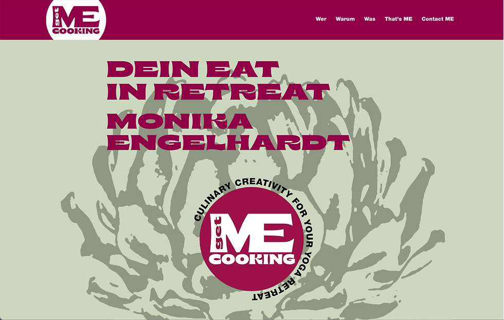 Motiv Referenz GET ME COOKING, Website