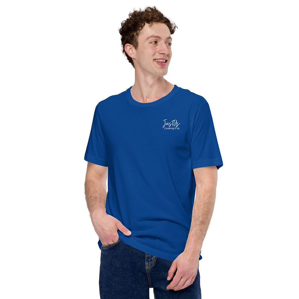 Thumbnail: "Scratching The Surface" Blue Unisex t-shirt