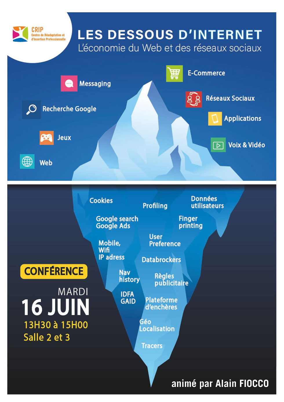 SQVCT - Conférence "Les dessous d'internet" - mardi 16 juin à 13h30
