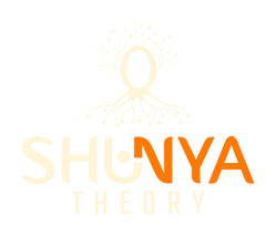 Shunya Theory main logo featuring stylized S and zero in minimalist Indian-inspired design