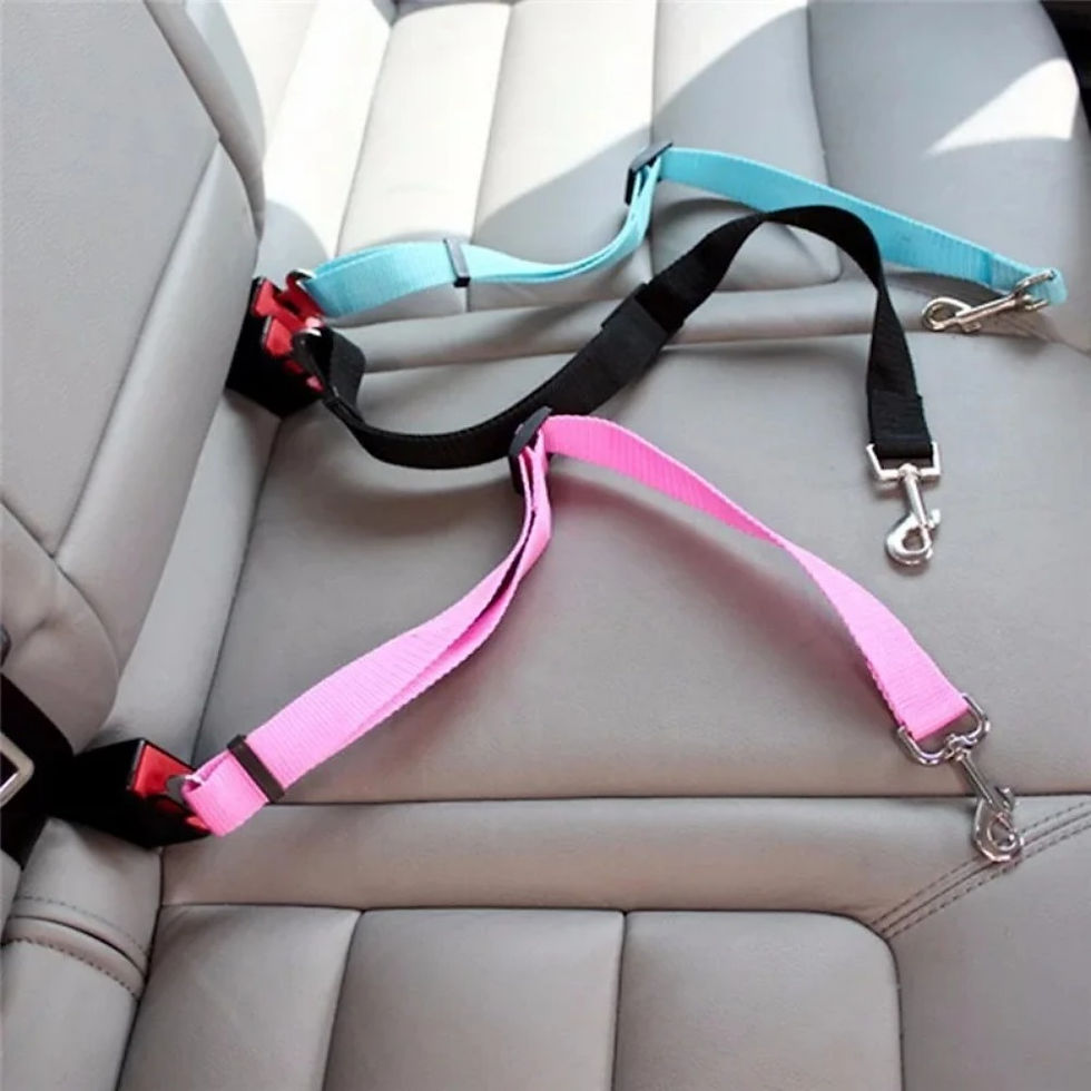 Thumbnail: Adjustable Pet Cat Dog Car Seat Belt Pet Seat Vehicle Dog Harness Lead Clip Safe