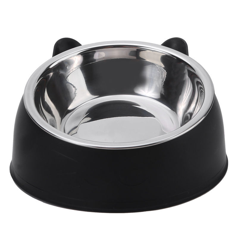 Thumbnail: 100ML Cat Dog Bowl 15 Degrees Raised Non Slip Puppy Base Cat Food Drinking Water