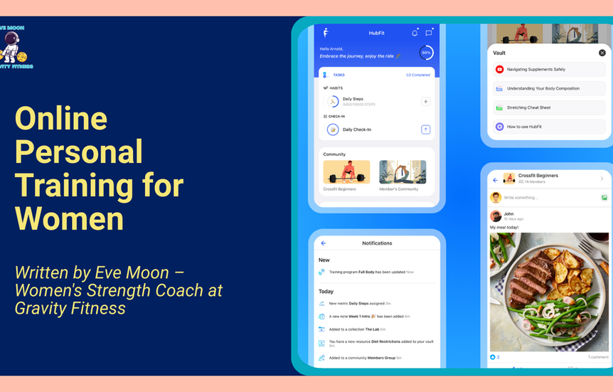 Dashboard screen inside our coaching app.