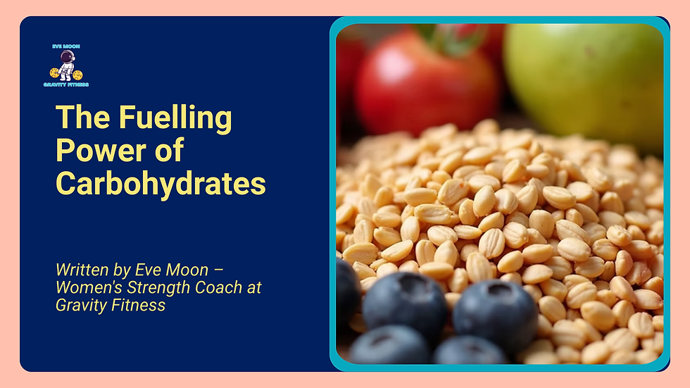 Healthy carbohydrate foods including fruits and whole grains for sustained energy